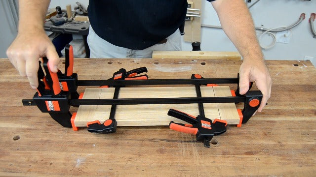 BESSEY EHK SERIES - 600 lb Clamping Force - 24 in - EHKXL24 Trigger Clamp Set - 3.625 in. Throat Depth - Wood Clamps, Tools, & Equipment for Woodworking, Carpentry, Home Improvement, DIY 600 lb force 24 in.