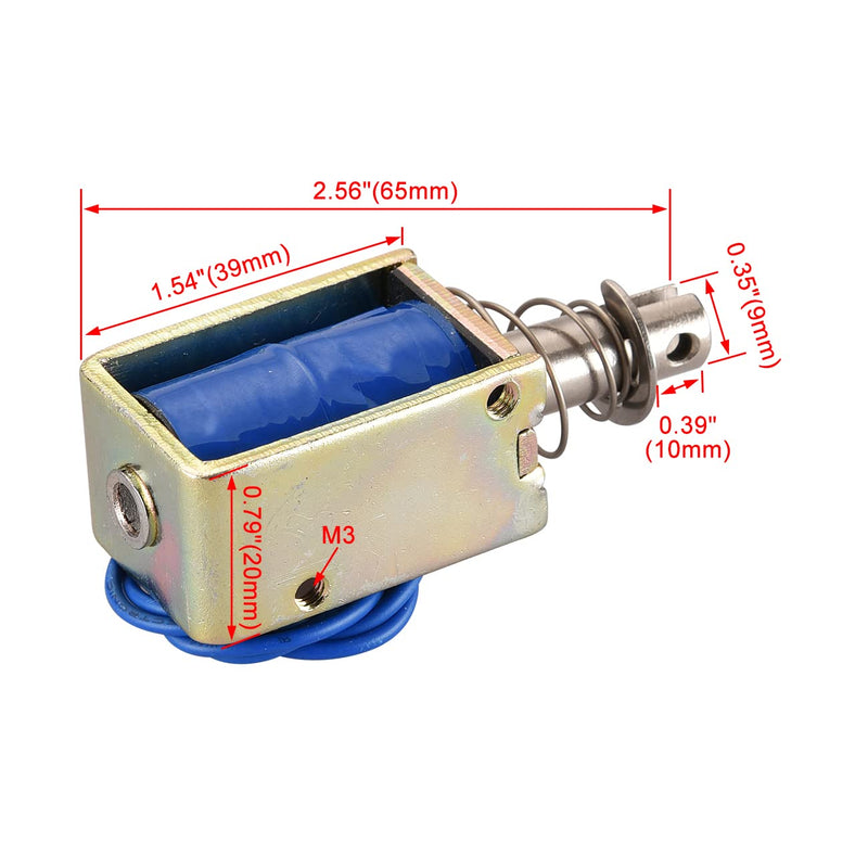 Hechen electromagnet, HS-1039, DC24V, 25N, 10mm stroke, push pull type, open frame door lock