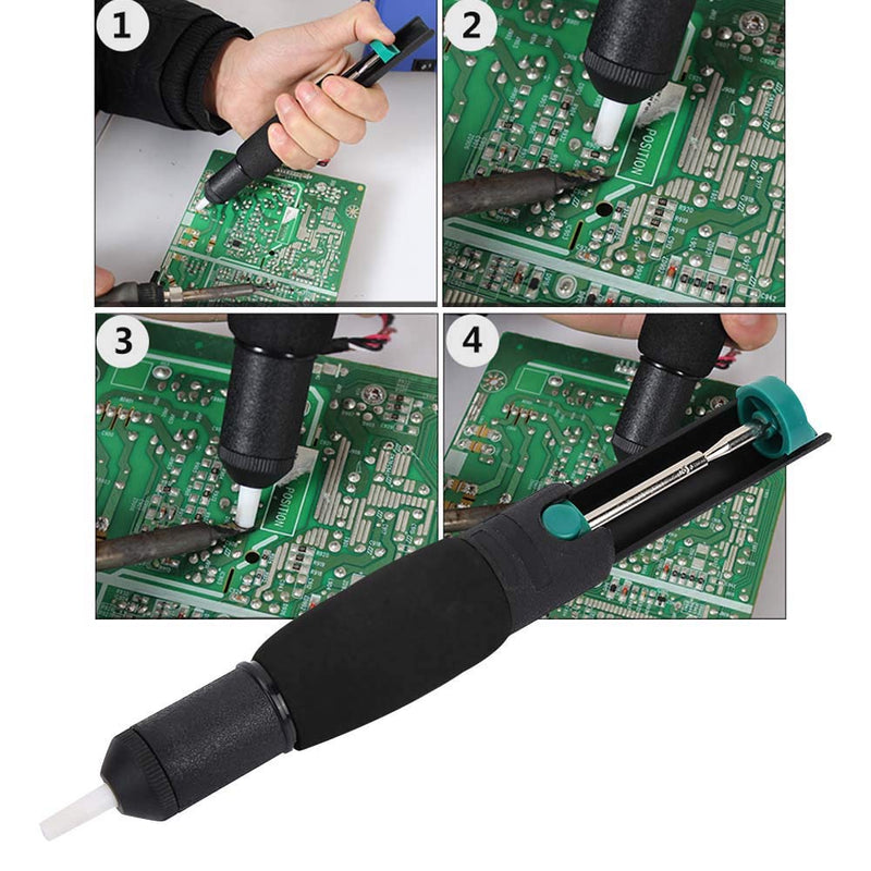 Desoldering pump, TU336D Solder Sucker Pump Portable Vacuum Suction Desoldering Pumps Tin Suction Device with High Suction Power