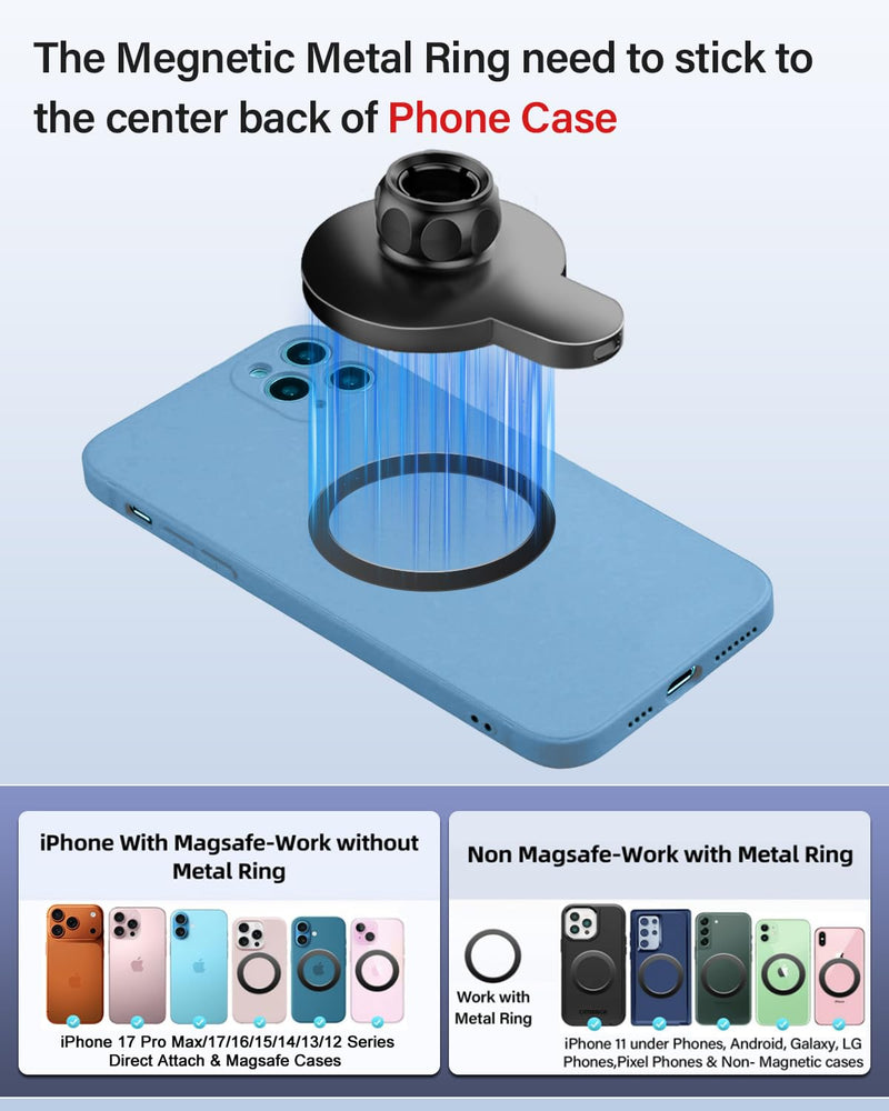Car Phone Mount for Toyota Tundra 2007 2008-2011 2012 2013 /Sequoia 2008-2011 2012 2013 Accessories Custom Air Vent Car Phone Holder Magnetic 15W Fast Wireless Charger Automobile Cradles Cradles Tundra 2007-2013 Magsafe+ Wireless Charger