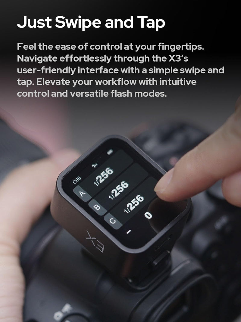 Godox X3N TTL Wireless Flash Trigger for Nikon - OLED Touchscreen Transmitter, Built-in Lithium Battery, Perfect for Godox V1 & V100