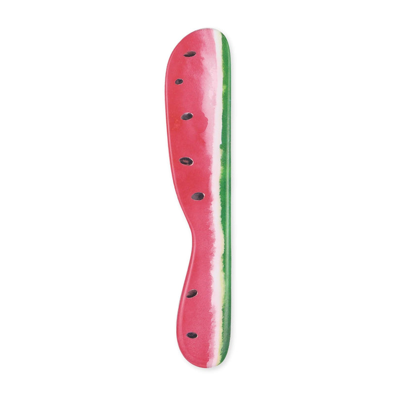 UPware Watermelon Cheese Spreader Set, Melamine Multipurpose Butter Spreaders for Cream, Cheese, Jelly, Mayo, Frosting, and Sandwich, Red, 6 Inch, Set of 6