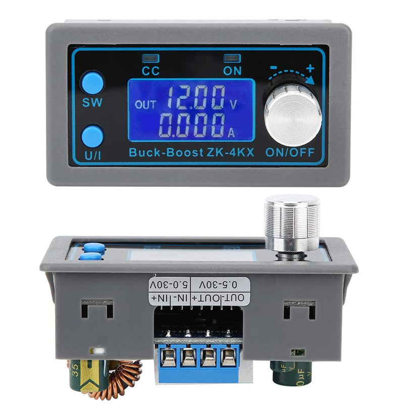 0.5‑30V 4A Digutal DC Buck Boost Converter Module, Adjustable CC CV Voltage Regulator Display LCD