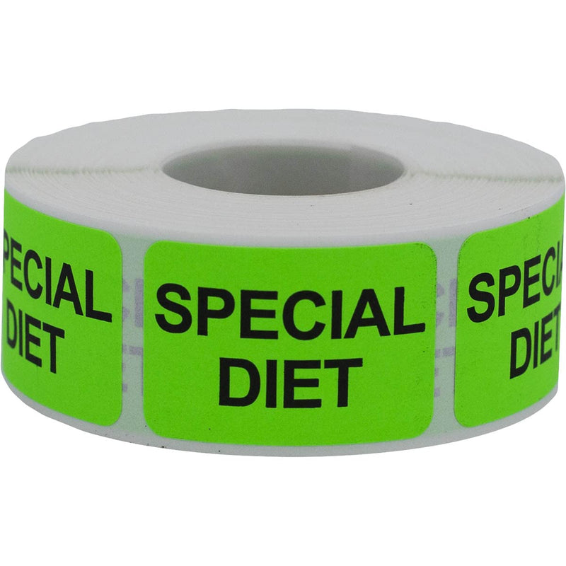 Special Diet Veterinary Labels 1 x 1.5 Inch 500 Total Stickers