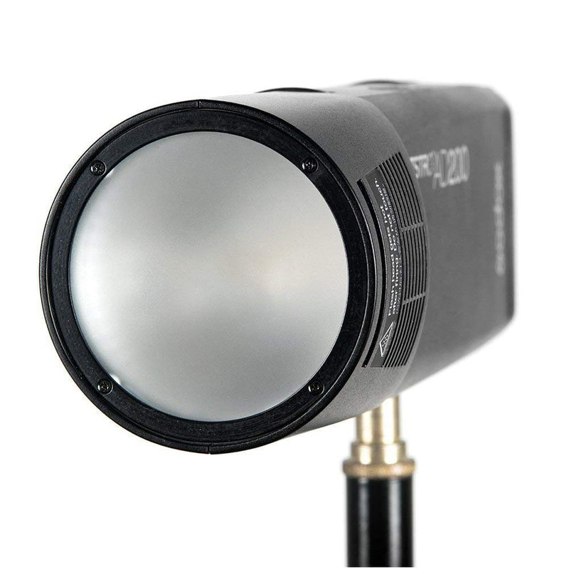 GODOX H200R, AD200 Round Head Flash Extension, 200W Strong Power, Natural Light Effects, Lightweight and Portable Spiral Flash AD200,AD200Pro Pocket Flash Strobe