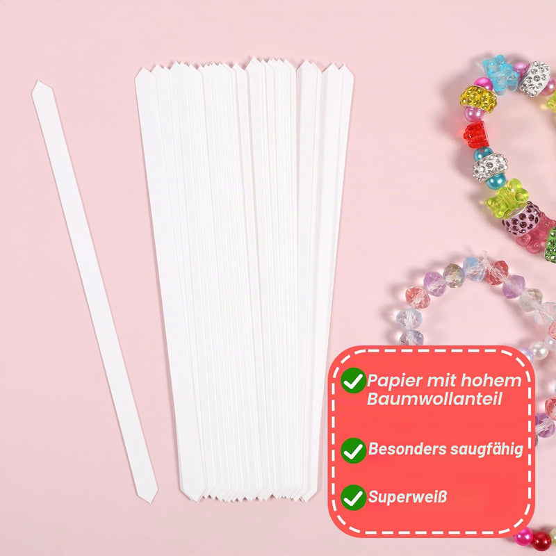 Pack of 300 Disposable Perfume Test Strips Aromatherapy Fragrance Tester Paper Fragrance Strips Perfume Test Strip Tester Strips White Fragrance Tester Paper for Perfume Fragrances Essential Oils Aromatherapy