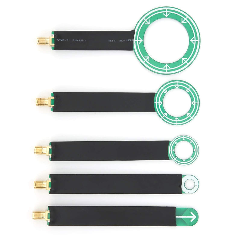 Magnetic Field Antenna, 5 Pieces PCB Near Field Antenna, Magnetic Field Probe EMC EMI Tool Accessories for Electronic Components, Radio Antennas