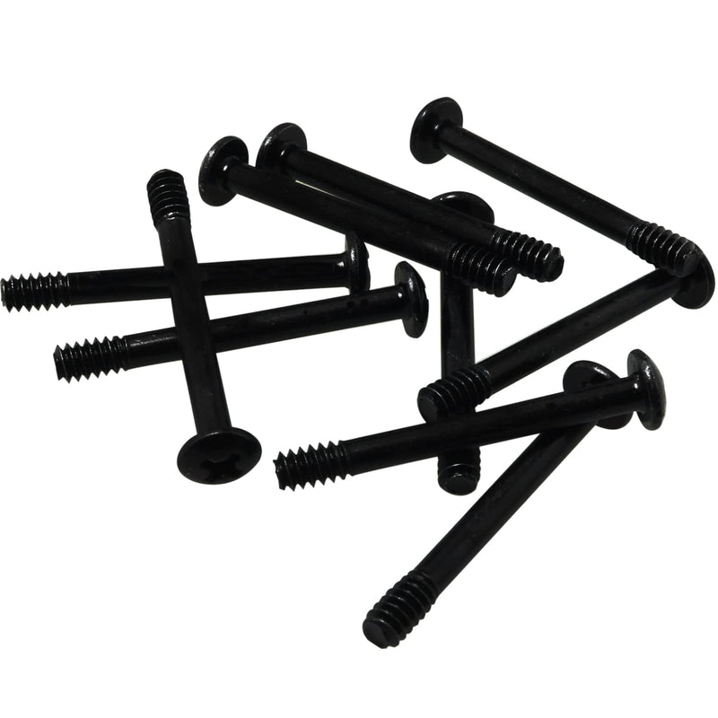 30pcs Computer Case Fan Screws - 3cm Black Vibration Reducing Mount Screws for PC Cooling Fan