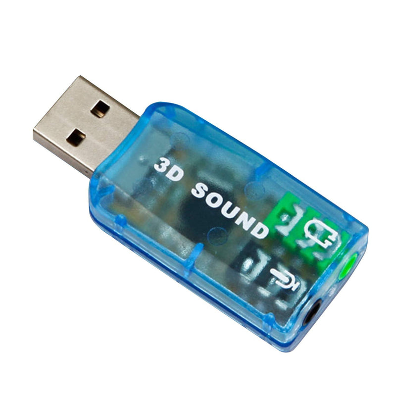 USB Sound Adapter, (3 Pack) 3.5mm Headphone and Microphone Jacks External Stereo Sound Card Plug and Play No Drivers Needed Compatible Windows,Linux, PC, Notebook, Desktop, PS4 (Three Colors)