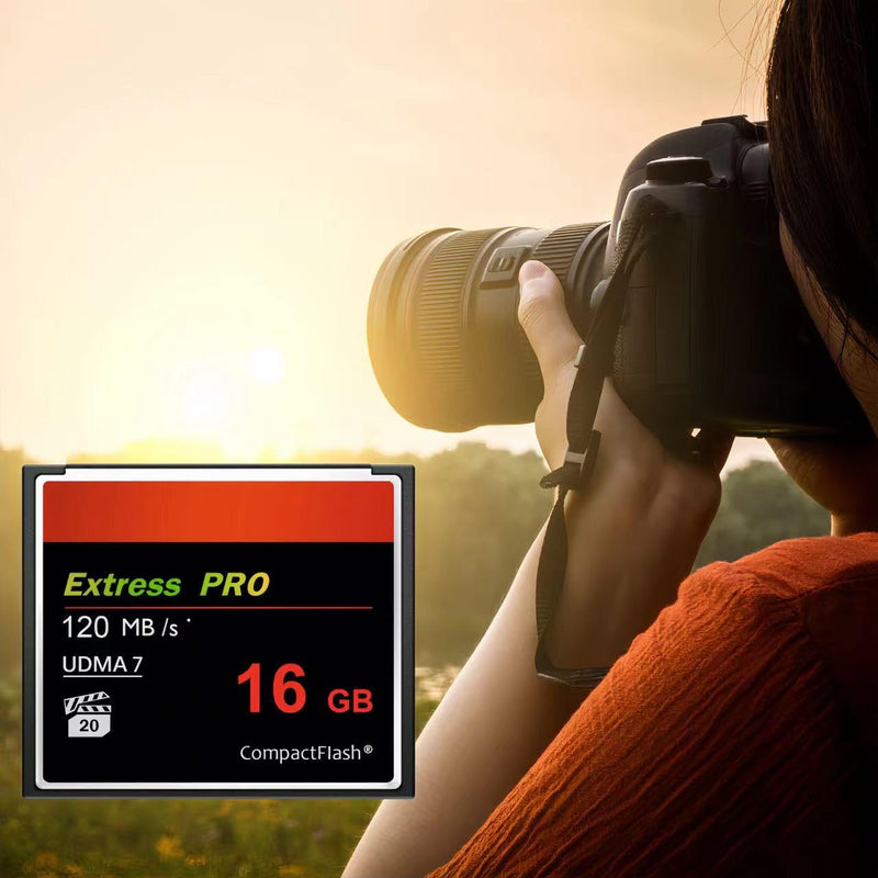 16GB CompactFlash Memory Card UDMA Speed Up to 120MB/s.for Professional Photographer Enthusiast Camera CF Card