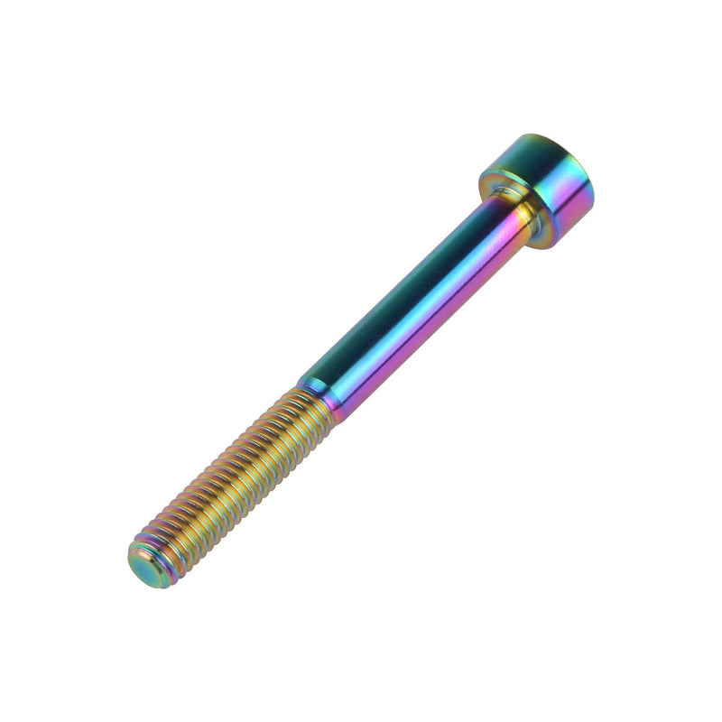 Titanium Ti M6x10 15 18 20 25 30 35 40 45 50 55 60 65mm Socket Allen Hex Bolt Pack of 4 (M6x65mm, Ranibow) M6x65mm