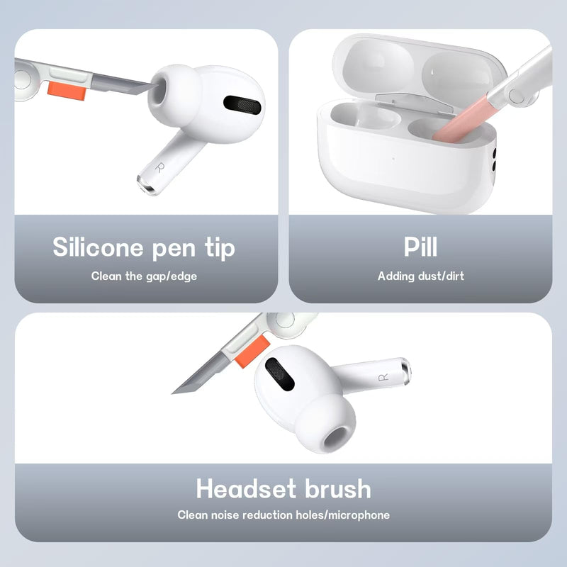Laptop Cleaner, 12 in 1 airpod Cleaner kit Keyboard Cleaner Set, Computer MacBook Earphone Camera Cleaning Kit, Tablet and Screen Dust Brush Tool for Computer, PC, TV Camera Lens Computer Vacuum