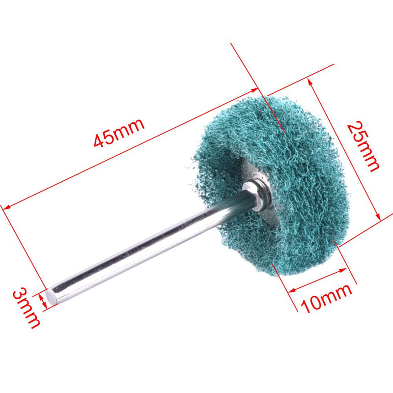 SIQUK Pack of 60 Abrasive Polishing Discs Scouring Sponge Polishing Disc Grit 120 180 320 400 for Dremel Rotary Tools