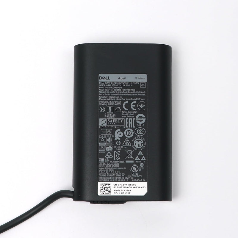 Dell Laptop Charger 45W USB Type C USB C AC Adapter,XPS 13 9300 9310 2 in 1 9315 2 in 1 AC Charger, Black, DA45NM170