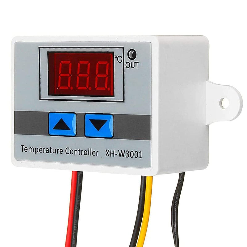 RUIZHI XH-W3001 Digital LCD Display Temperature Controller, DC 12V 120W Thermostat Switch with Waterproof Probe Microcomputer Thermostat