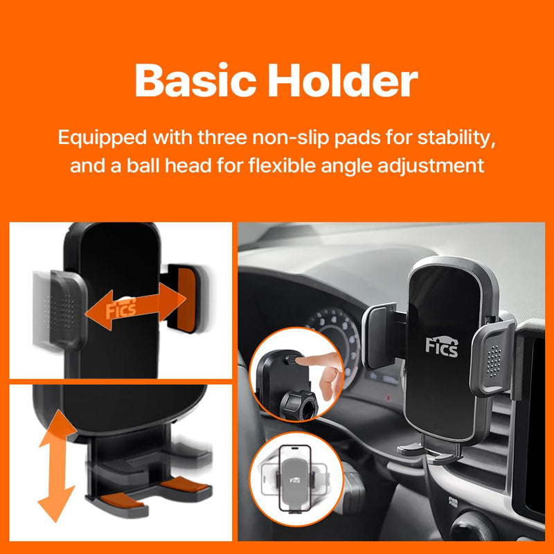 FICS Car Phone Holder for Genesis GV70 2026 Moder-Year – Custom-Fit Mount for Seamless Integration, Interior Accessories for Navigation, No Adhesive or Tools Required