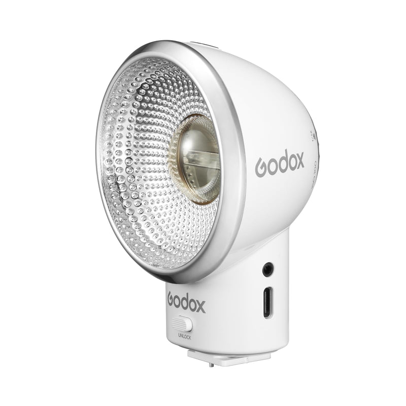 Godox Lux Elf Retro Camera Flash, Built-in Battery GN6 with 5 Levels Flash Power, 6200K±300K with S1/S2 Optical Control, On Camera Flash for Canon, for Nikon, for Sony, for Fuji, for Olympus Camera