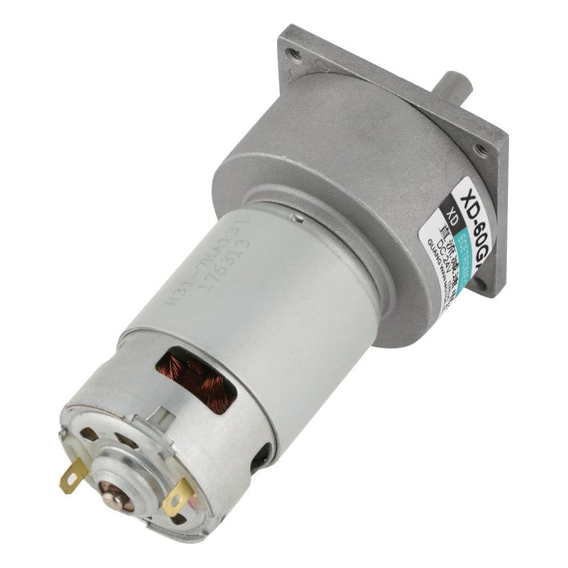 Mini DC Gear Motor DC12V/24V 35W Metal Speed Adjustable Large Torque Motor CW/CCW(24V 150rpm) 24V 150rpm