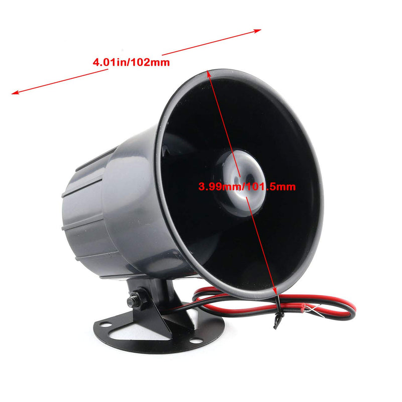 E-outstanding Security DC12V 15W Siren Horn Alarm Siren Wired Loud Alarm Horn for Alarm System