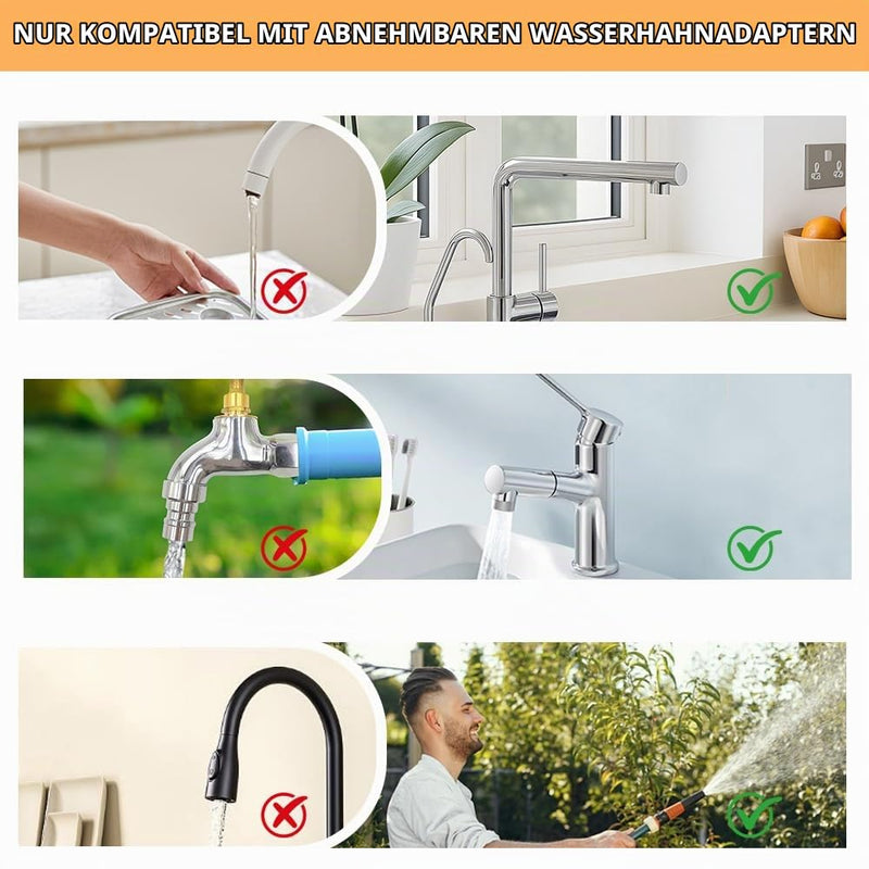 16 Pieces 16-28 mm Tap Adapter with 32 Seals | Universal Tap Adapter with Thread, Male Thread Adapter Tap for Kitchen, Garden Hose, Sink