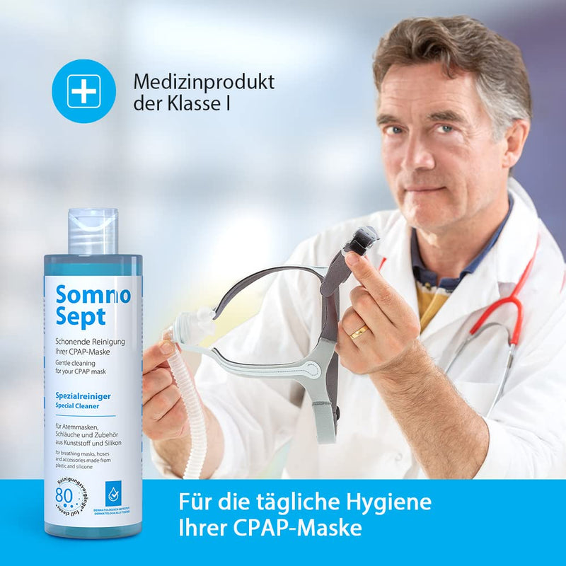 SomnoSept - 400 ml - CPAP cleaner - cleaner masks hoses plastic - silicone cleaner