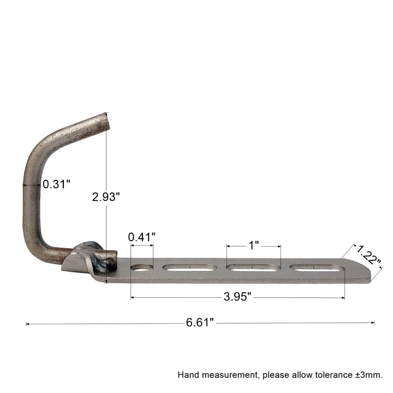 Emotor Industries Universal Straight Exhaust Hanger Welded Steel, HG005 (EMHG005)