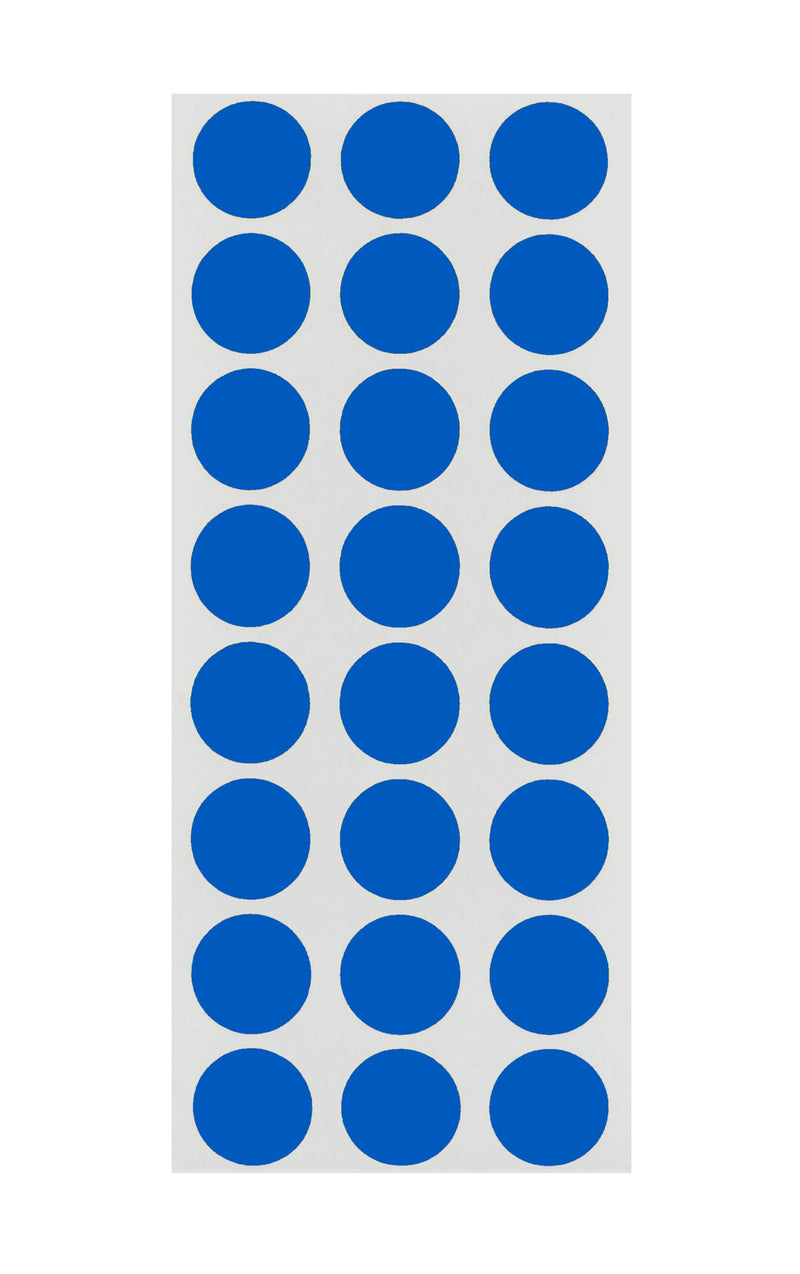 ChromaLabel 0.50 Inch Round Label Removable Color Code Dot Stickers, 1200 Pack, Dark Blue