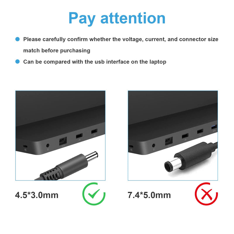 12V 4A Power Supply Cord Charger for Microsoft Surface Pro 3 Docking Station, Windows Laptop Tablet Dock AC Adapter Transformer Model 1627 1664