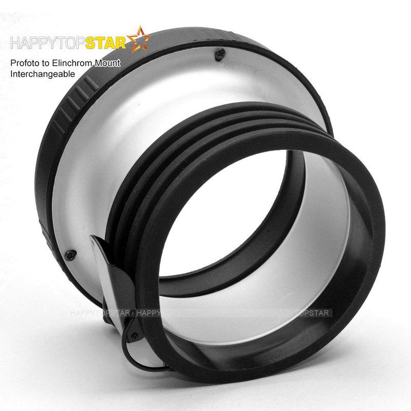 Profoto Profo Mount to Elinchrom Mounts Speedring Speeding Adapter Adaptor Converter for Studio Flash Strobe Light Beauty Dish