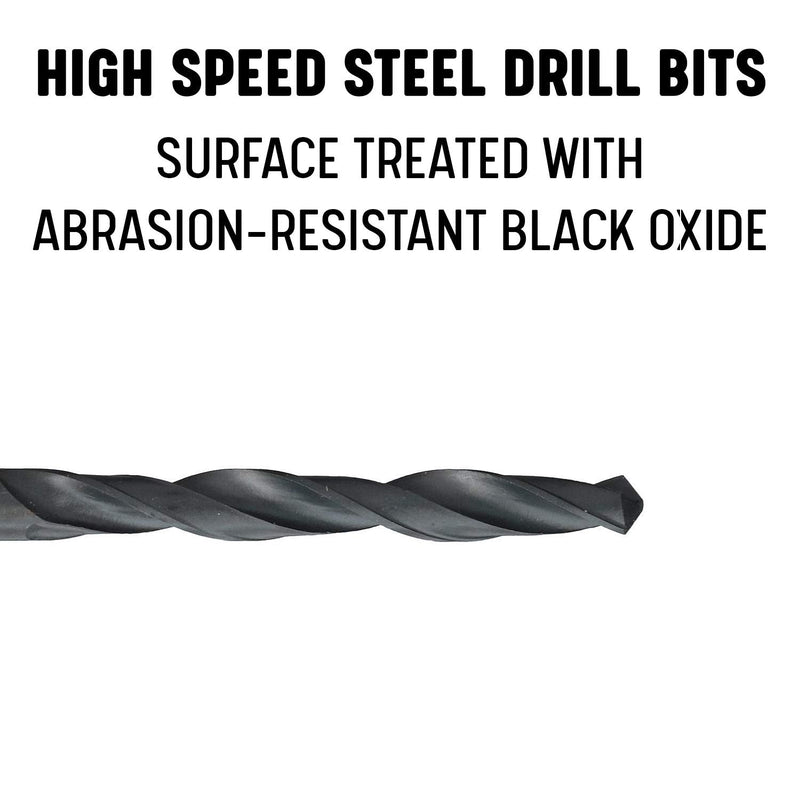 Drill America - DWDA/CX63/16 3/16" x 6" High Speed Steel Aircraft Extension Drill Bit (Pack of 12), DWDA/C Series 3/16" (Pack of 12) 6" Length