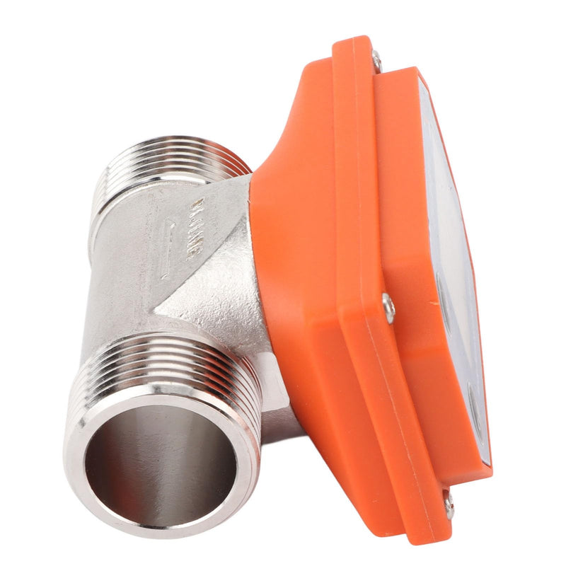 Digital Water Meter Stainless Steel Flow Sensor Acid Alkaline Resistant Water Meter Water Clock for Garden Hose Irrigation of Farmland