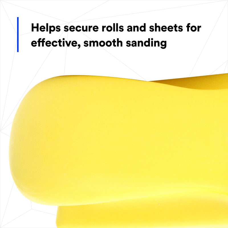 3M Stikit Soft Hand Block 05442, 2-3/4 in x 5 in, Vinyl Face For PSA Abrasives, Easy Grip, Yellow 1