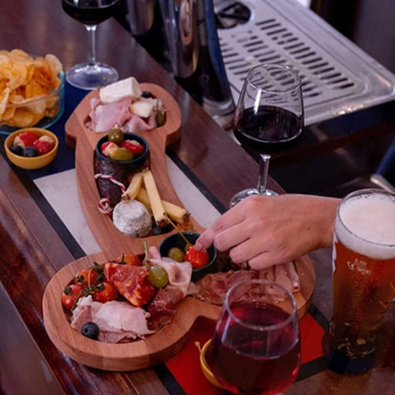 Funny Aperitif Board,Solid Wood Charcuterie Platter And Cheese Board, Novelty Kitchen Cutlery Wine Fruit Meat Cheese Platter,Ideal Bachelor Party Housewarming Bachelor Party And Gag Gift