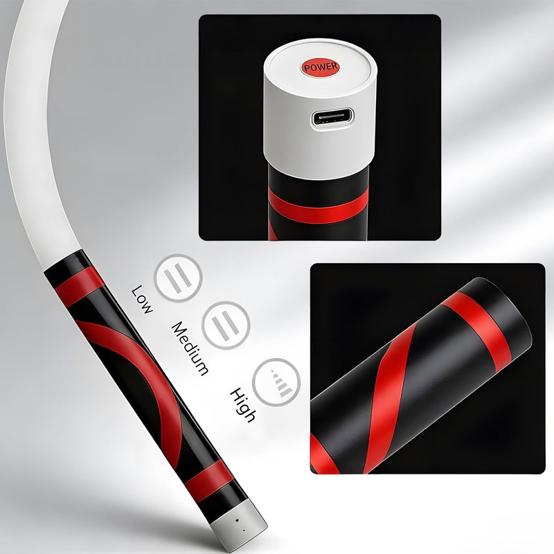 Bendable Led Light with High Lumen & 3 Brightness Modes，30" Portable Rechargeable Flexible Led Work Light for Car Repairs