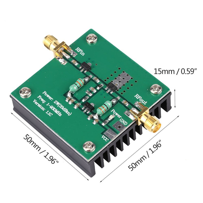 1-930MHz 2W RF power amplifier module FM radio amplifier broadband for FM HF VHF transmission