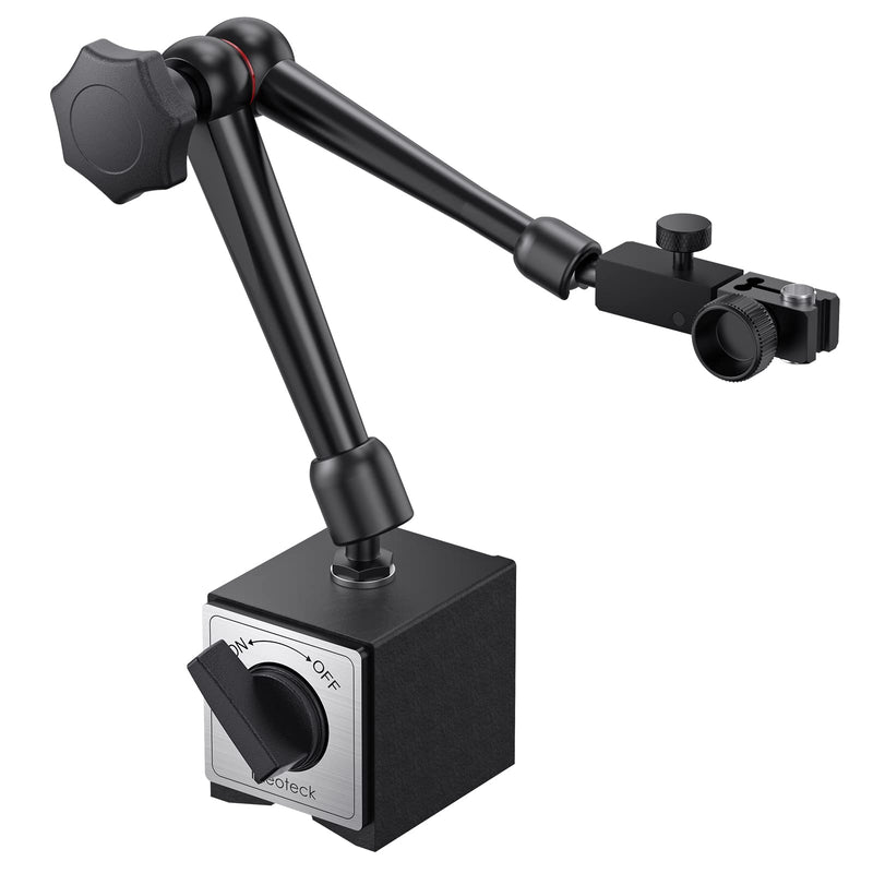 Neoteck Magnetic Tripod Measuring Stand for Dial Indicator with Central Clamping Magnetic Dial Indicator Base Made of Steel Stand Holder Measuring Tripod (80kg Max. Tensile Force)