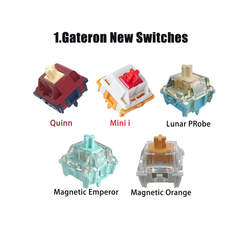 Gateron Series New and Classic Mechanical Keyboard Switches Sample Pack 20pcs Gateron mix switches sample 20pcs