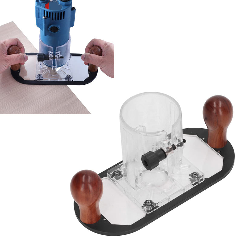 Woodworking Trimmer Router Base, Prevent Sliding Multifunctional High Strength Woodworking Trimmer Base for DIY