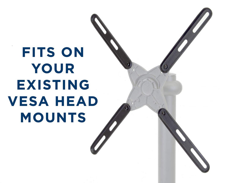 Mount-It! VESA Mount Adapter Kit | TV Wall Mount Bracket Adapter Converts 200x200 mm Patterns to 400x200 and 400x400 mm | Fits Most 32 Inch to 55 Inch TVs | Hardware Included