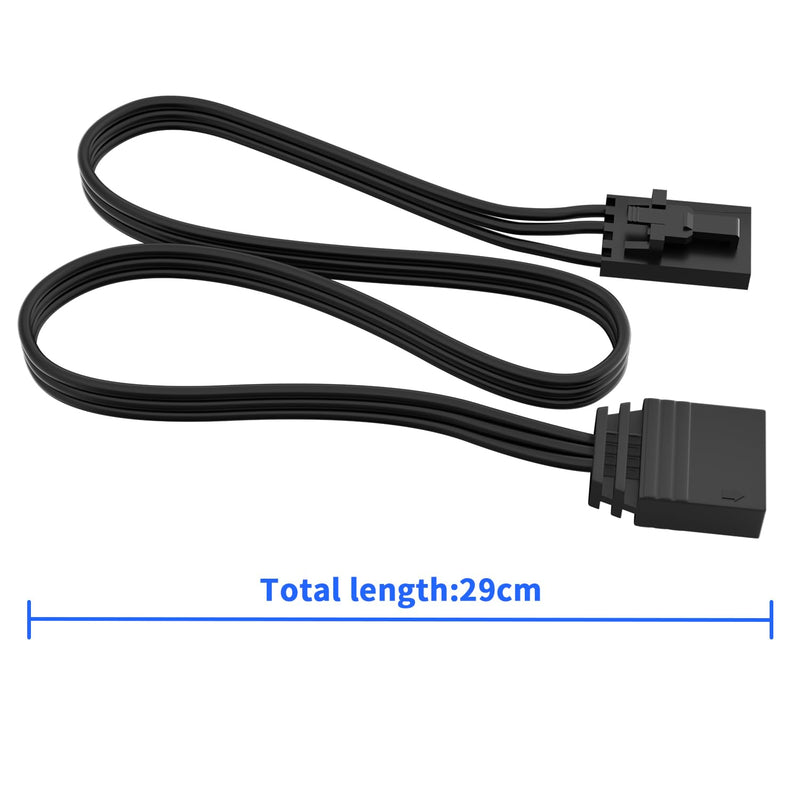 4 Pin to 3 Pin RGB Adapter for Corsair RGB HUB, Lighting Node CORE, Commander CORE and iCUE Commander CORE XT, Converter to Standard 5V 3 Pin ARGB Fan Device