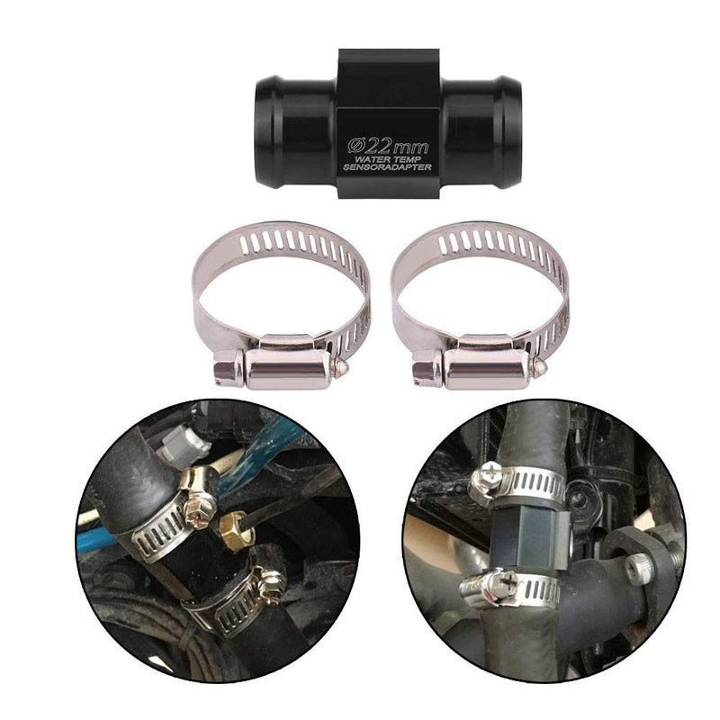 for Inline Water Temp Sensor Adapter Gorgeri Motorcycle Water Temp Temperature Joint Pipe Hose Sensor Gauge Adapter Water Temperature Sensor Adapter Meter Gauge Joint Pipe Radiator Adaptor(18mm) 18mm
