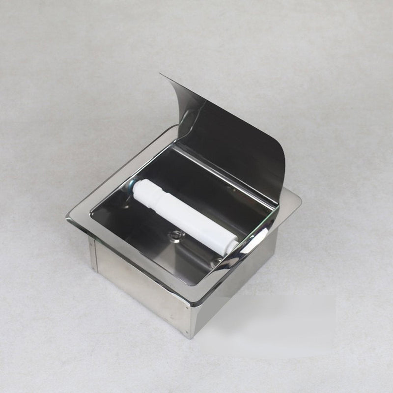 LUANT Recessed Paper Holder for Bathroom Storage, Stainless Steel, Polished Chrome