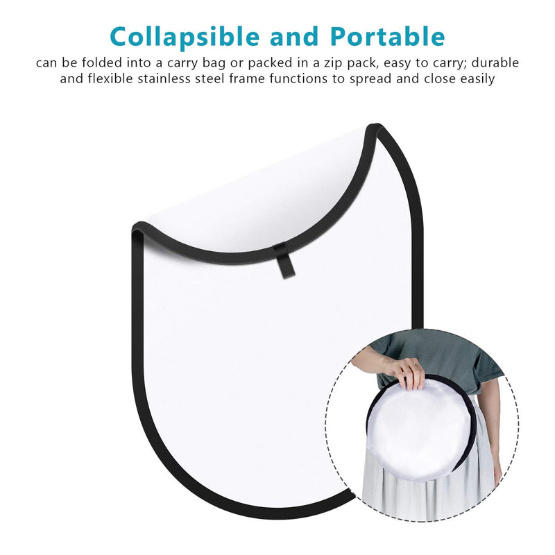 NEEWER Light Diffuser Panel for Photography, 23.6"x35"/60x90cm Soft White Diffuser Fabric with Carry Bag, Collapsible Pop Out Light Modifier for Studio and Outdoor Portrait, Product, Video Shooting