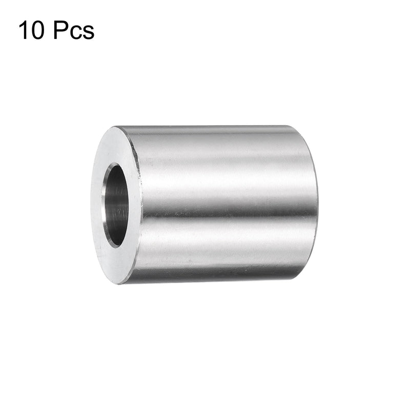 uxcell 10pcs Stainless Steel Spacer 1/2" Bore x 1" OD x 1" Length Screw Bushing Plain Finish Round Metal Spacer for M12 Screws Bolts and Rods 1/2" x 1" x 1"