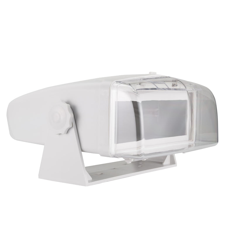 Dual Electronics MH200 Universal Marine Radio Housing Single DIN Waterproof | Fully enclosed waterproof design, transparent fold-down door, gimbal mount, fits single-DIN stereos, universal boat fit
