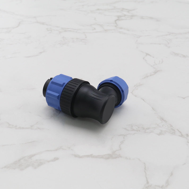 RV 2 Pin Aviation Circular Connector 12V 30A Power Compatible with Bluetti AC200MAX Waterproof IP68 Outdoor SP2111 2-Pin Aviation Circular Connector Right Angle
