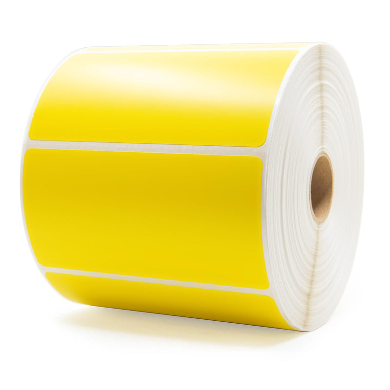 Zebra Yellow Labels 4" x 2" (LV-10010031Y)