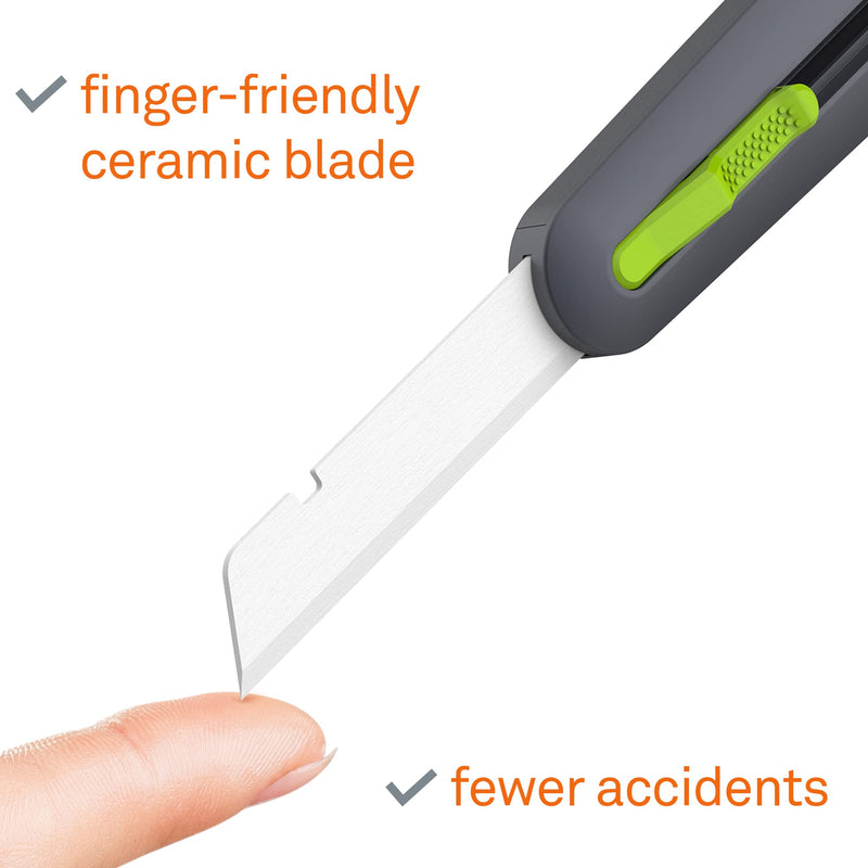 Slice 10560 3" Extra Long Insulation Foam Tool, Designed for Foam Cutting, Finger Friendly, Ceramic Blade, Automatically Retracts