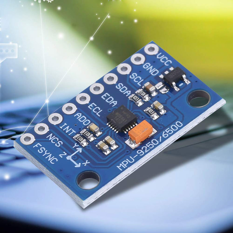 Gyroscope Module, MPU-9250 GY-9250 Module Gyroscope Module MPU-9250 9-Axis 16-Bit Gyroscope Acceleration Magnet Sensor 3~5V for Accurate Measurements