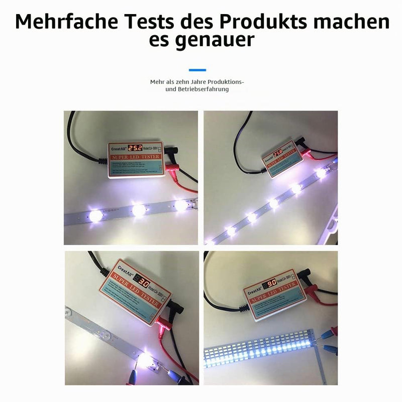 Weytoll TV Backlight Tester LED AC 300V Lamp Beads Light Bar TV Backlight Capacitance Tester Diode Voltage with Switch